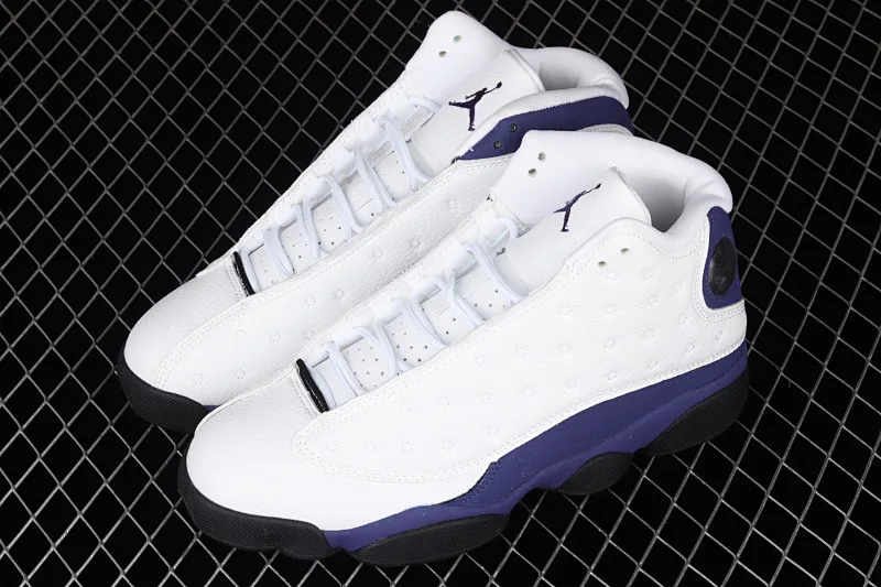 All categories Air Jordan Jordan series basketball shoes Air Jordan 13 G version Air Jordan 13 Retro AJ13 white and purple 414571-105
